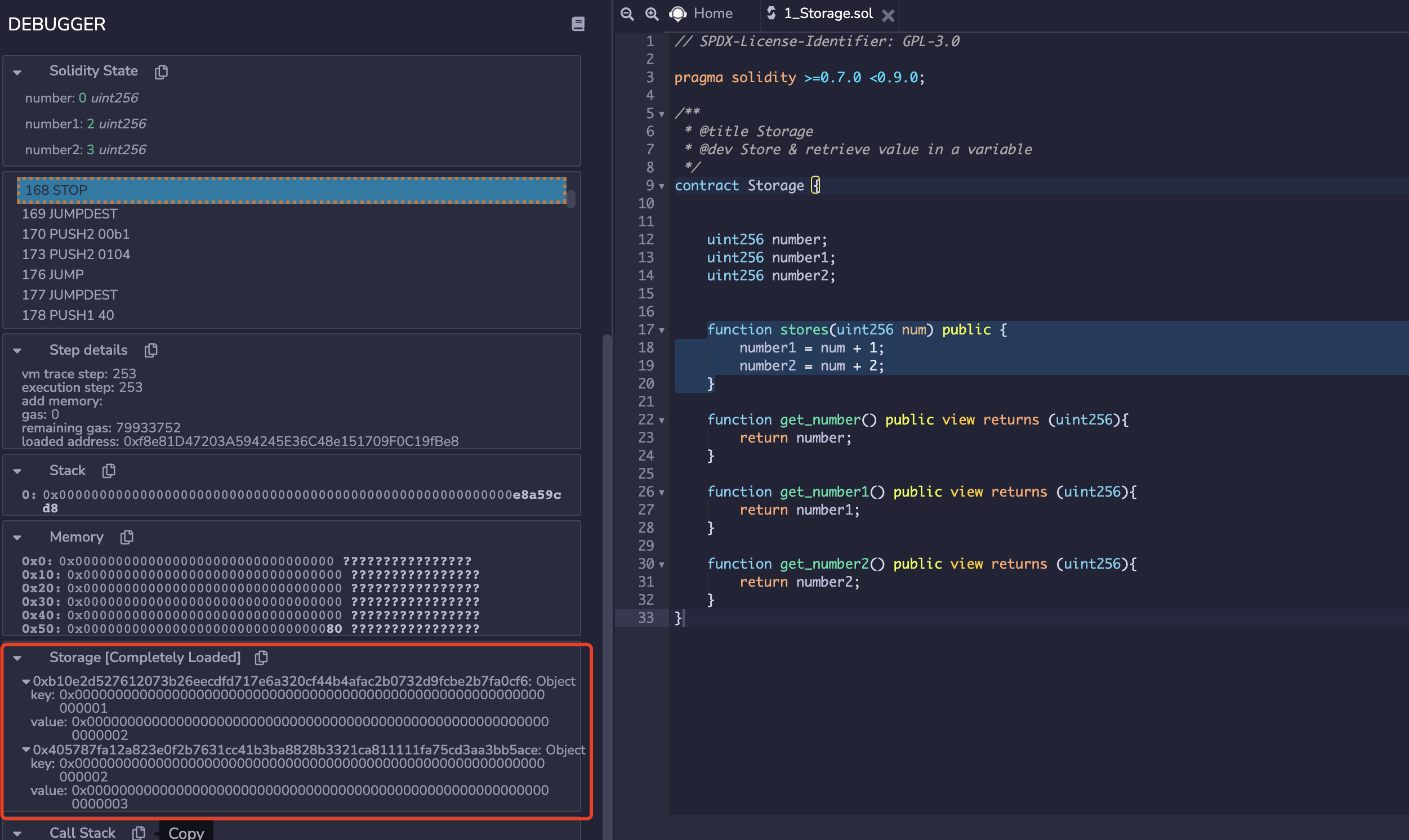 Remix Debugger